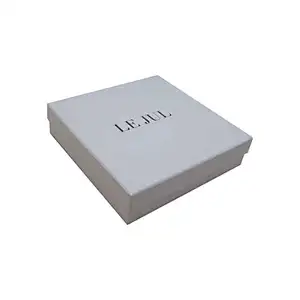 Luxury High Quality Lid And Base Gift Box Black Packaging Paper Top and Bottom Paperboard Box With Custom Logo
